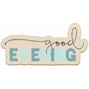 The Good Life July Elements- Chipboard Evening Color