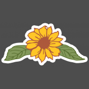 Go West-Elements-Sticker Sunflower 1