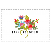The Good Life September Pocket Cards- Card 01 4x6