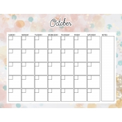 The Good Life: October Calendars- 8.5x11