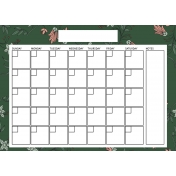 The Good Life: December Calendars- Calendar 5x7 Blank