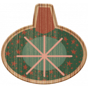 The Good Life- December Elements- Wood Ornament 4