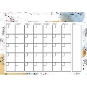 Scifi Calendars- Blank Calendar 3 5x7