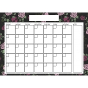 Scifi Calendars- Blank Calendar 1 5x7