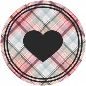 The Good Life: January 2019 Elements Kit- Circle Plaid Heart