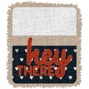 Wild Child Elements- Word Art Tag Textured Hey There