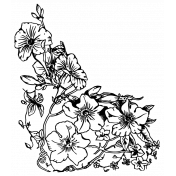 The Good Life: February Elements- flower sticker 4