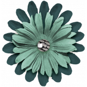 Umbrella Weather- Elements- Flower Teal