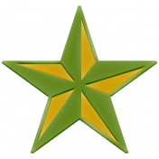 Umbrella Weather- Elements- Plastic Star Green