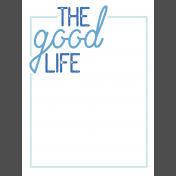 The Good Life: March Journal Me- The Good Life 3x4