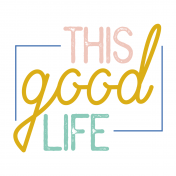 The Good Life: March 2019 Pocket Cards Kit- Journal Card 6 4x4