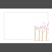 The Good Life: June 2019 Pocket Cards 4x6 horizontal sweet life