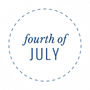 Americana Elements- Label Forth Of July