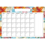 The Good Life- August 2019 Calendars- Calendar 2 A4 Blank