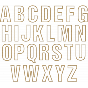 The Good Life - August 2019 Alphas - Chipboard Letters