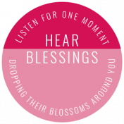 The Good Life: August 2019 Words & Tags Kit- label hear blessings