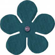 The Good Life- September 2019 Elements- Flower 1 Teal