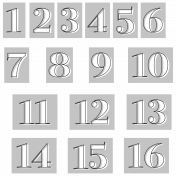 Alpha Template Kit #39: Alpha 39 Template Numbers 1-16