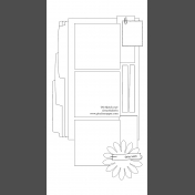 Travelers Notebook Layout Templates Kit #2: Sketch 2c