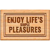 The Good Life- November 2019 Elements- Wood Label Simple Pleasures 