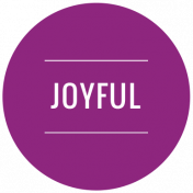 The Good Life: December 2019 Labels & Words Kit- Label joyful