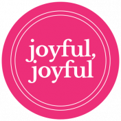 The Good Life: December 2019 Christmas Labels & Words Kit- label joyful joyful