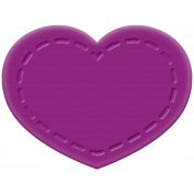 The Good Life- December 2019 Mini Kit- Rubber Heart Purple 2