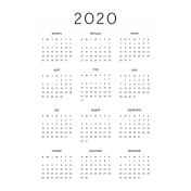 2020 Calendars Kit- print A4