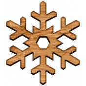 The Good Life- December 2019 Elements- Wood Snowflake