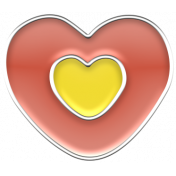 The Good Life: February 2020 Elements Kit- enamel heart red