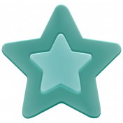 The Good Life: February 2020 Elements Kit- rubber star teal