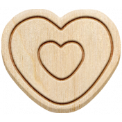 The Good Life: February 2020 Elements Kit- Wood heart