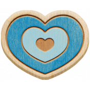 The Good Life: April 2020 Travel Elements Kit- wood heart 3