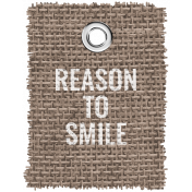 Burlap Word Tags Kit- reason to smile