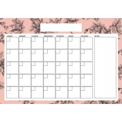 The Good Life: August 2020 Calendar A4 blank