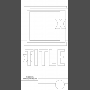 Travelers Notebook Layout Templates Kit #11- Sketch 11a