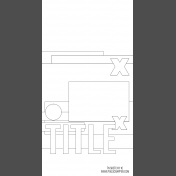 Travelers Notebook Layout Templates Kit #11- Sketch 11c