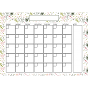 The Good Life- November 2020 Calendars- Calendar 5x7 Blank
