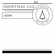 The Good Life- December 2020 Christmas B&W Pocket Cards- JC 05 4x4