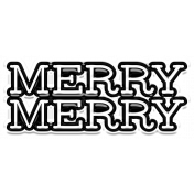 The Good Life: December 2020 Christmas Elements- Merry Merry Word Art