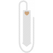 The Good Life: December 2020 White Christmas Elements- Paperclip With Heart
