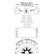 World Traveler #2 Black & White Journal Me Kit- Card 04