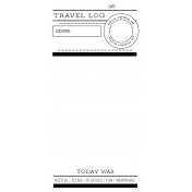 World Traveler #2 Black & White Journal Me Kit- Card 05