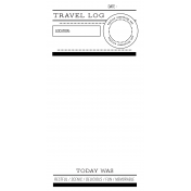 World Traveler #2 Black & White Journal Me Kit- Card 05