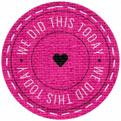 Summer Lovin_Circle burlap-We Did This