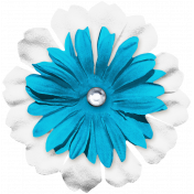 Make A Wish Elements Kit- Layered Flower 2 Blue