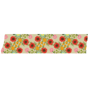 Good Life Sep 21_Washi Tape-Flowers-Green Red Orange Small