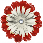 Good Life Nov 21_Flower Layered-Red White Gem