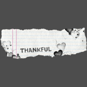 Thanksgiving Elements #2: Scrap Paper Thankful