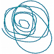 Good Life: December 2021 Elements- String Teal Blue Twine